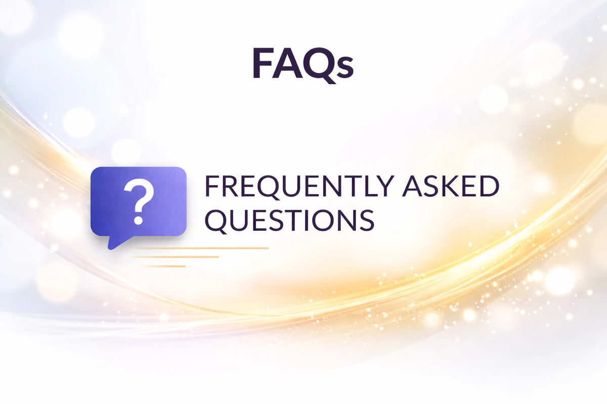 FAQs icon with question mark inside a blue speech bubble on a white background